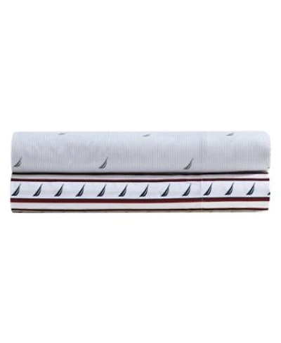 Nautica Printed Washed Microfiber Sheet Set