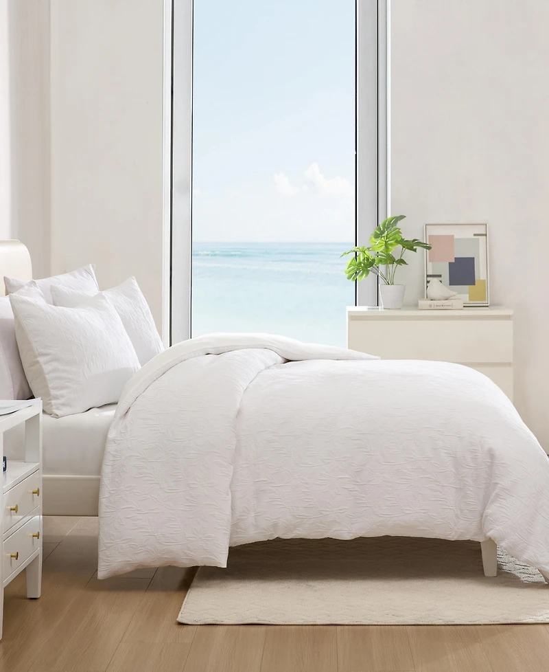 Nautica Seaside Floral Jacquard 3-Pc. Comforter Set, Full/Queen