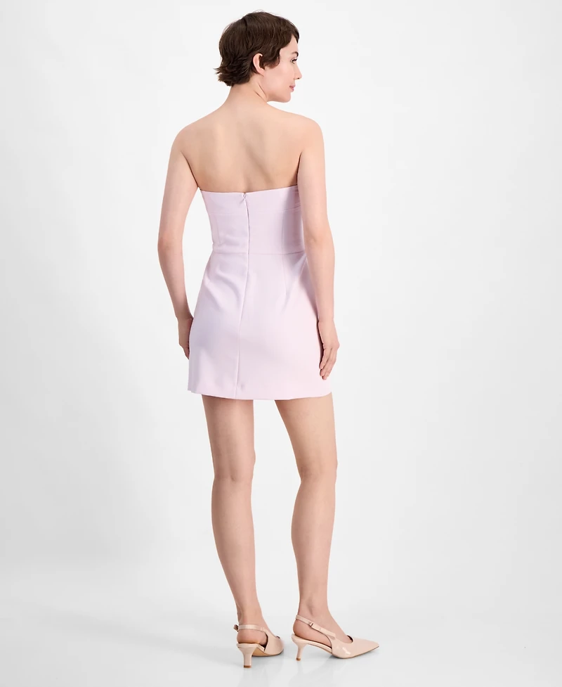 French Connection Women's Whisper Strapless Bow Mini Dress