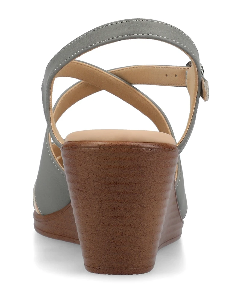 Journee Collection Women's Kedzie2 Strappy Wedge Sandals