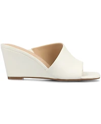 Journee Collection Women's Clementine D'Orsay Slip-On Wedge Sandals