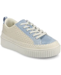 Journee Collection Women's Pazey Platform Lace-Up Casual Sneakers