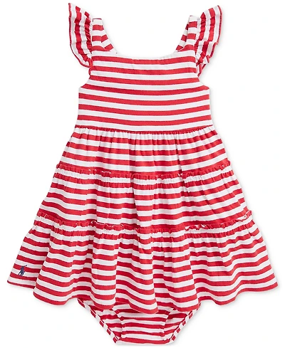 Polo Ralph Lauren Baby Girls Ruffled Jersey Dress