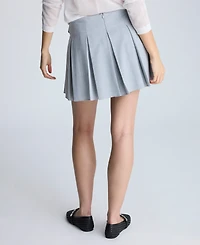 Kenneth Cole Women's Double-Belted Box-Pleat Mini Skort