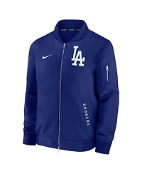 Nike Men's Royal Los Angeles Dodgers Authentic Collection Dugout Full-Zip Bomber Jacket