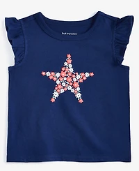 First Impressions Baby Girls Flower Star Graphic T-Shirt, Exclusively at Macy's