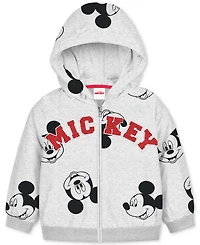 Disney Baby Boys Mickey Mouse Hoodie, Bodysuit & Shorts, 3 Piece Set