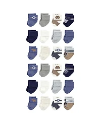 Hudson Baby Baby Boys Hudson Cotton Rich Terry Socks 24-Pack
