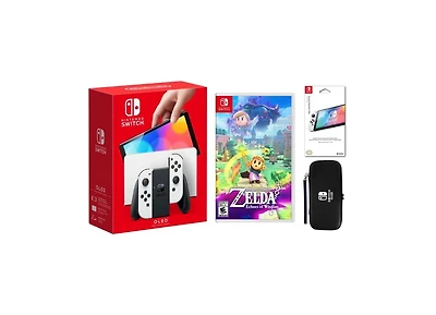 Nintendo Oled Bundle With Accessories & Zelda Game
