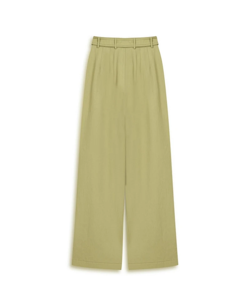 Nocturne Women's Metal Buckle Detailed Belted Pants