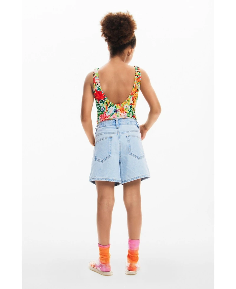 Desigual Girls Girls's Tropical print swimsuit