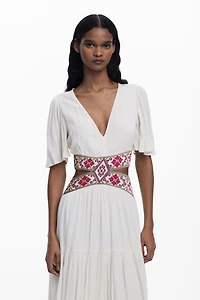 Desigual Women's Embroidered cut-out dress