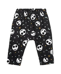 Nightmare Before Christmas Baby Boys Disney Fleece Pullover Hoodie Bodysuit and Pants 3 Piece Outfit Set