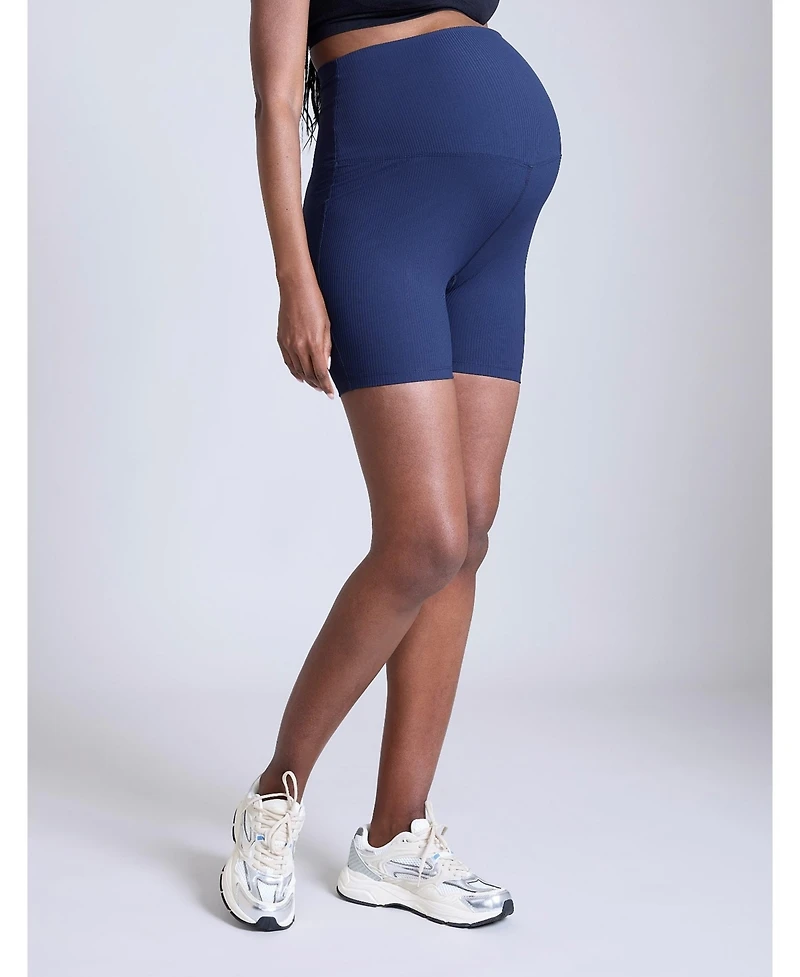 Motherhood Maternity 6 1/2" Ribbed Biker Short