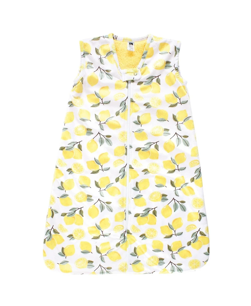 Hudson Baby Girls Plush Faux Fur Sleeping Bag, Wearable Blanket