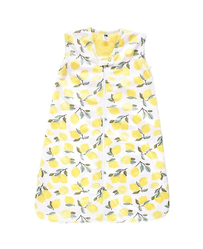 Hudson Baby Girls Plush Faux Fur Sleeping Bag, Wearable Blanket