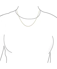 Bling Jewelry 1mm Fine Thin 14k Yellow Gold Plated .925 Sterling Silver Cuban Cable Link Chain Necklace -Nickel-Free 16, 18 Inch Length