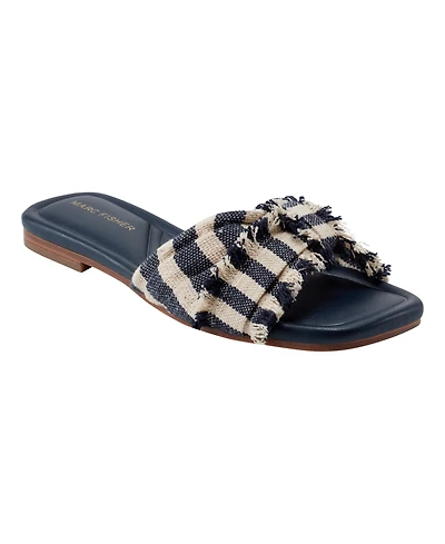 Marc Fisher Women's Orbit Knotted Flat Slide Sandals