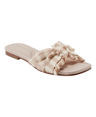 Marc Fisher Women's Orbit Knotted Flat Slide Sandals