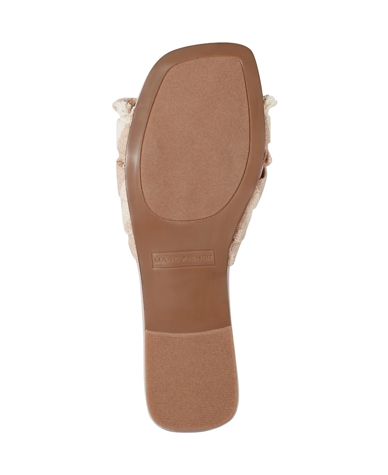 Marc Fisher Women's Orbit Knotted Flat Slide Sandals