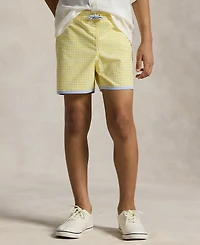 Polo Ralph Lauren Big Boys Gingham Swim Trunk