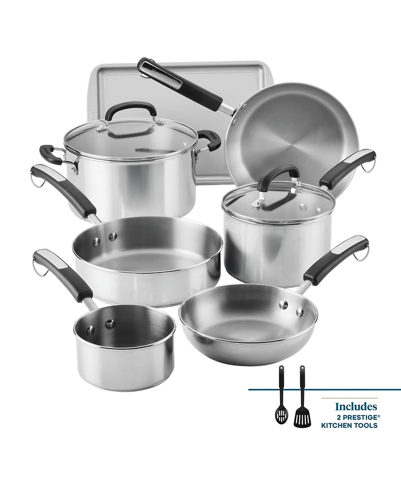 Farberware Brilliance 11-Pc Limited Edition Stainless Steel Cookware Set, Exclusively at Macy's