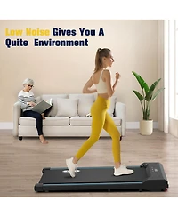 Redliro Walking Pad Under Desk Treadmill 265LBS 2.25HP Running Machine for Home Office, Black