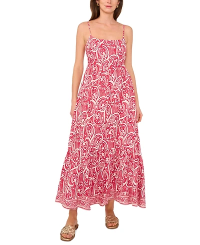 1.state Women's Printed Sleeveless Maxi Dress