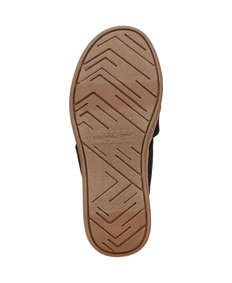 LifeStride Women's Fiona Washable Strappy Slide Wedge Sandals