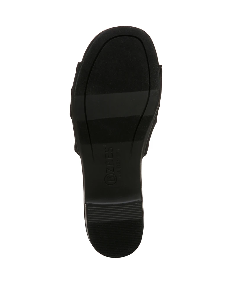 LifeStride Women's Paradise Washable Block Heel Slide Sandals