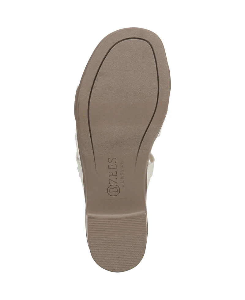 LifeStride Women's Poppy Washable Block Heel Slide Sandals