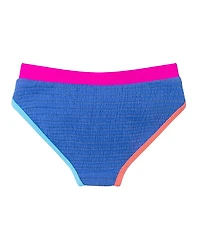 Toddler/Child Girls Cobalt w/Lurex Textured Short Sleeve Rash Guard Set