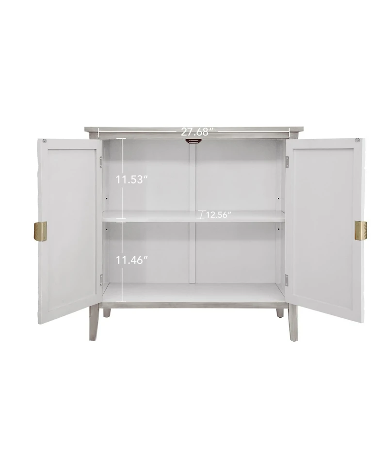 Sideboard Storage Cabinet, Vintage Accent Cabinet with Shelf, 2 Door Buffet Server Console Cabinet for Kitchen Dining Room Living Room Hallway