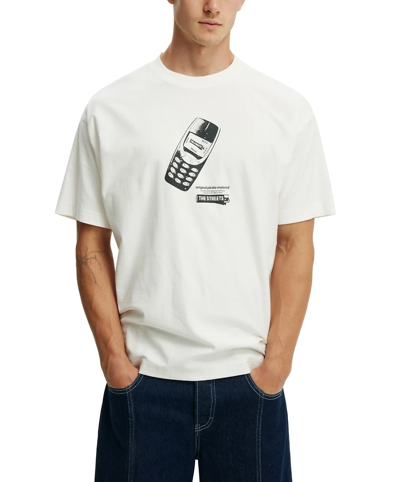 Cotton On Men's The Streets Box Fit Premium Music T-Shirt