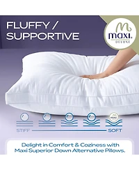 Maxi Luxurious Hotel Style Pillows 300 Thread Count 2 Pack