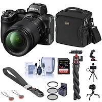 Nikon Z5 Full Frame Mirrorless Camera with 24-200mm Zoom Lens, Basic Bundle with 64GB Sd Card, Bag, Flexible Tripod, Wrist Strap and Accessories