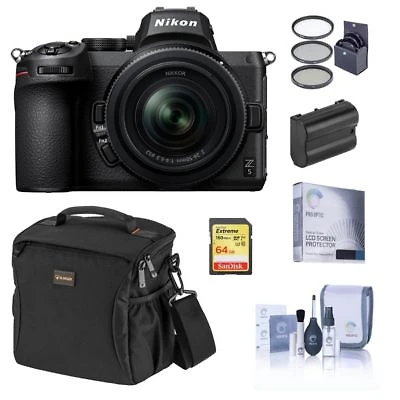 Nikon Z5 Full Frame Mirrorless Camera With 24 50mm Zoom Lens Essential Bundle