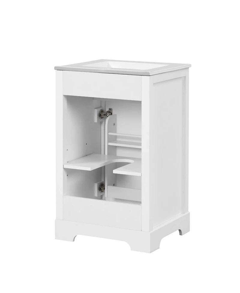 Streamdale 20" Bathroom Vanity with Sink, Soft-Close Cabinet and Storage