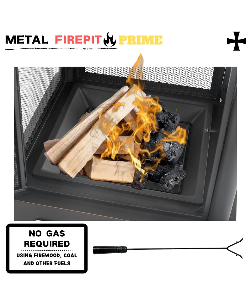 Streamdale Heavy Duty Garden Metal Outdoor heating furnace for backyard fir pit