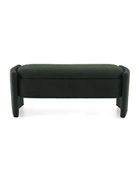 Streamdale Elegant Long - shaped Storage Ottoman Bench of boucle material with Simple and Grand Design
