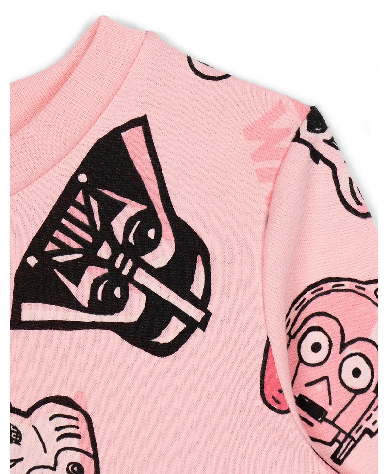 Star Wars Girls The Mandalorian Yoda French Terry Sweatshirt to