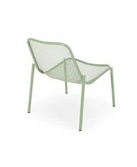 Streamdale Modern Mesh Metal Stackable Chairs Durable & Space-Saving Outdoor Seating