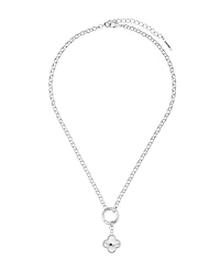 Unwritten Diamond Cut Clover Pendant Necklace
