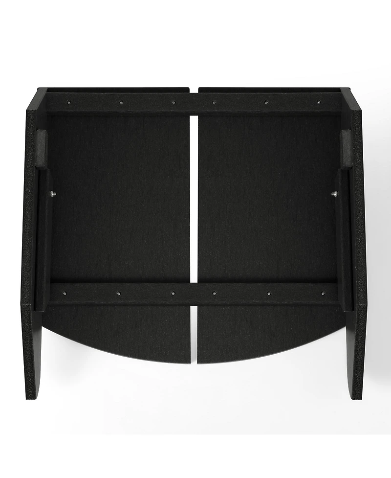 Modern Hdpe Plastic Folding Patio Adirondack Ottoman