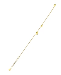 Unwritten Cubic Zirconia Elephant Bezel Layered Bolo Bracelet Set