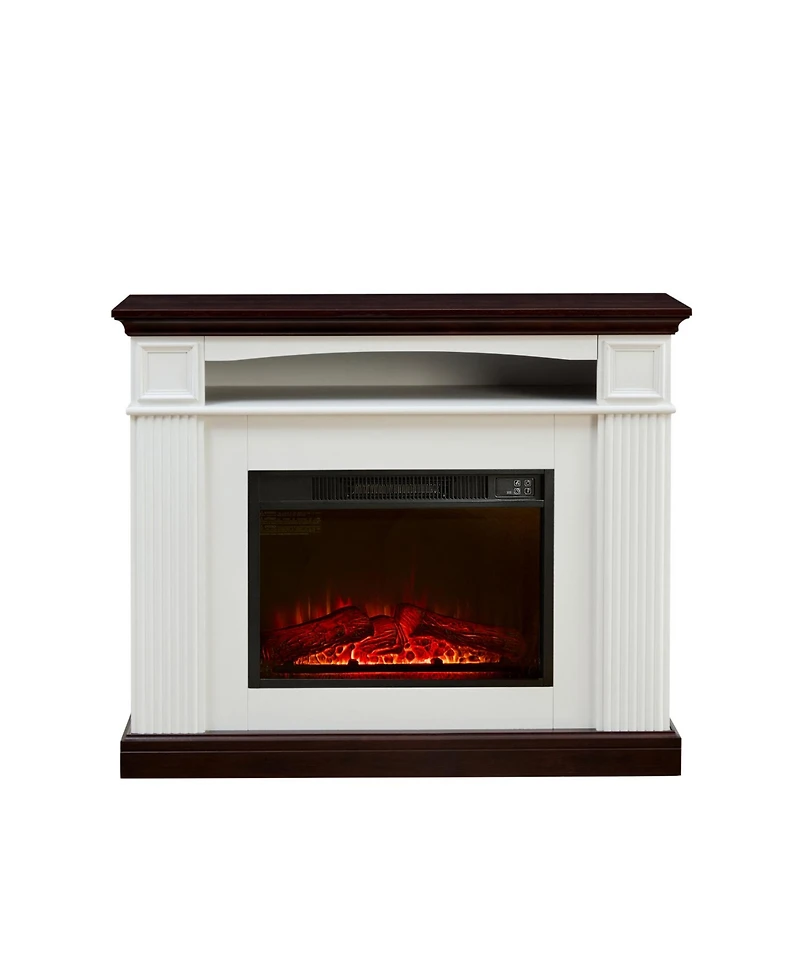 Streamdale Freestanding Electric Fireplace with Mantel, Led Flame, 23" Firebox