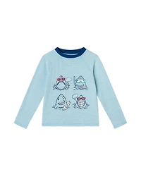 Toddler/Child Boys Shark Graphic Rashguard Set