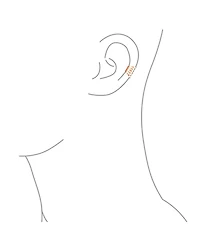 Bling Jewelry Minimalist Geometric Ear Cuff Cartilage Clip Wrap Helix Earrings Rose Gold Silver