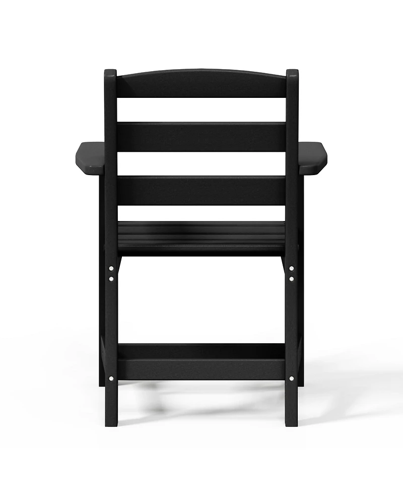 Outdoor Hdpe Patio Classic Dining Arm Chair