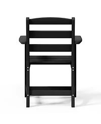 Outdoor Hdpe Patio Classic Dining Arm Chair